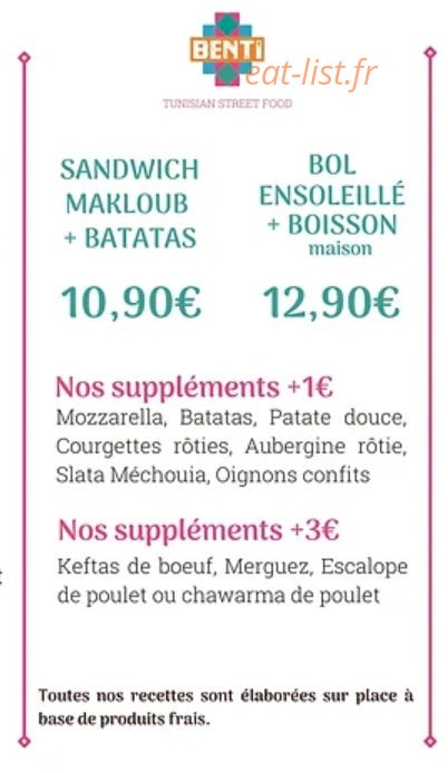 Benti — carte page 2