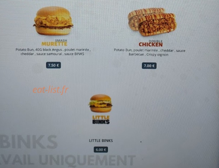 Binks — carte page 2