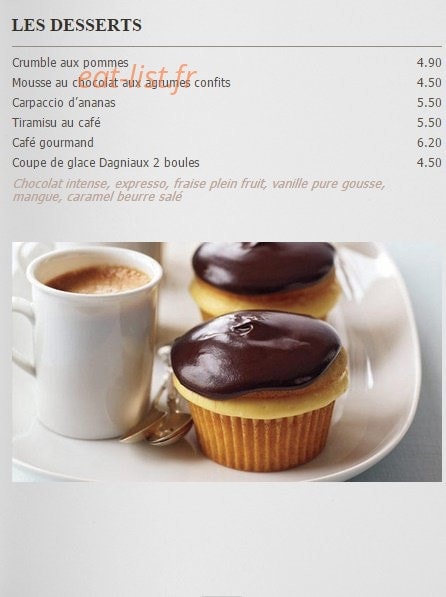 Bistro du Commerce — carte page 4