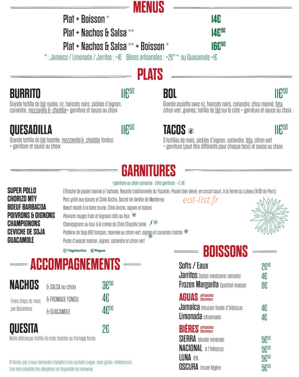 Bocamexa — carte page 1