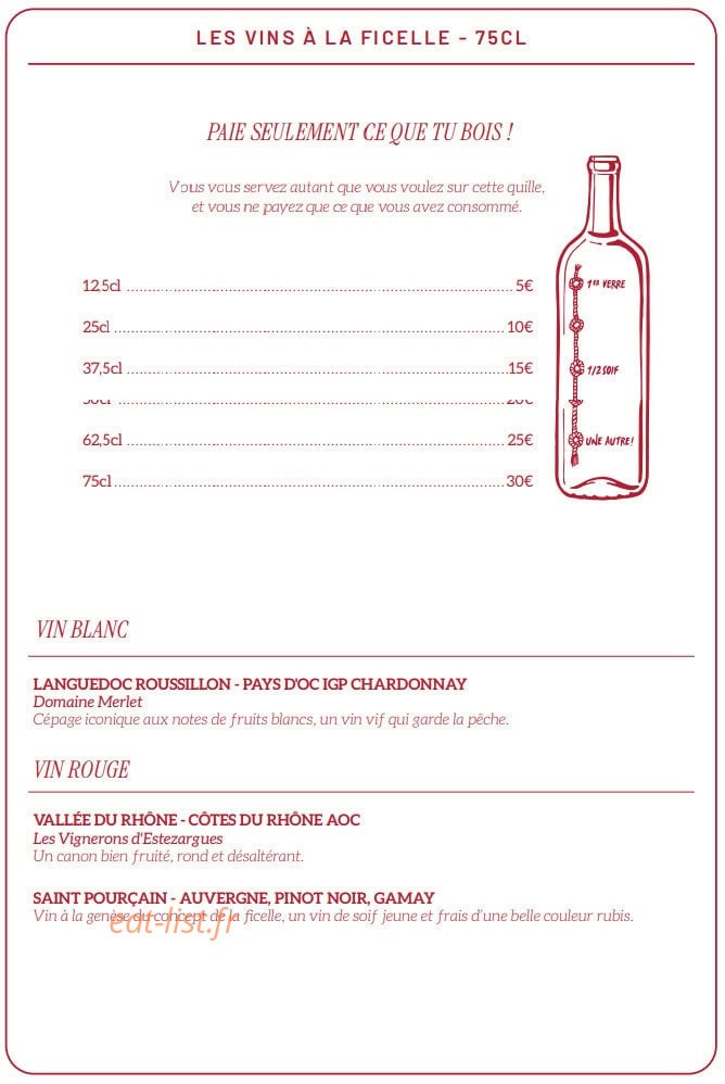 Brasserie Martin — carte page 4