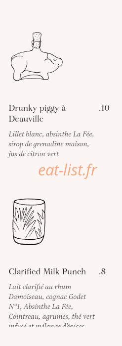 Brasserie Rosie — carte page 9