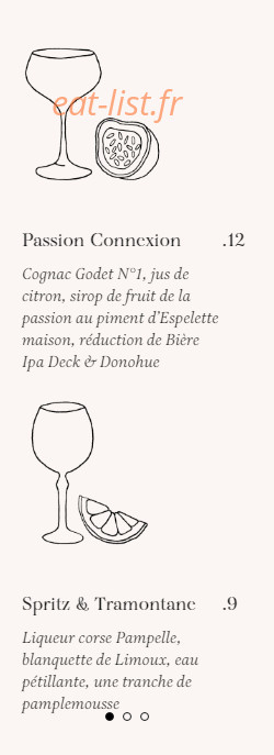 Brasserie Rosie — carte page 8