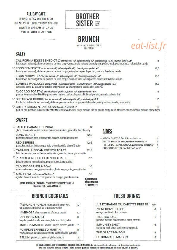 Brother Sister — carte page 1