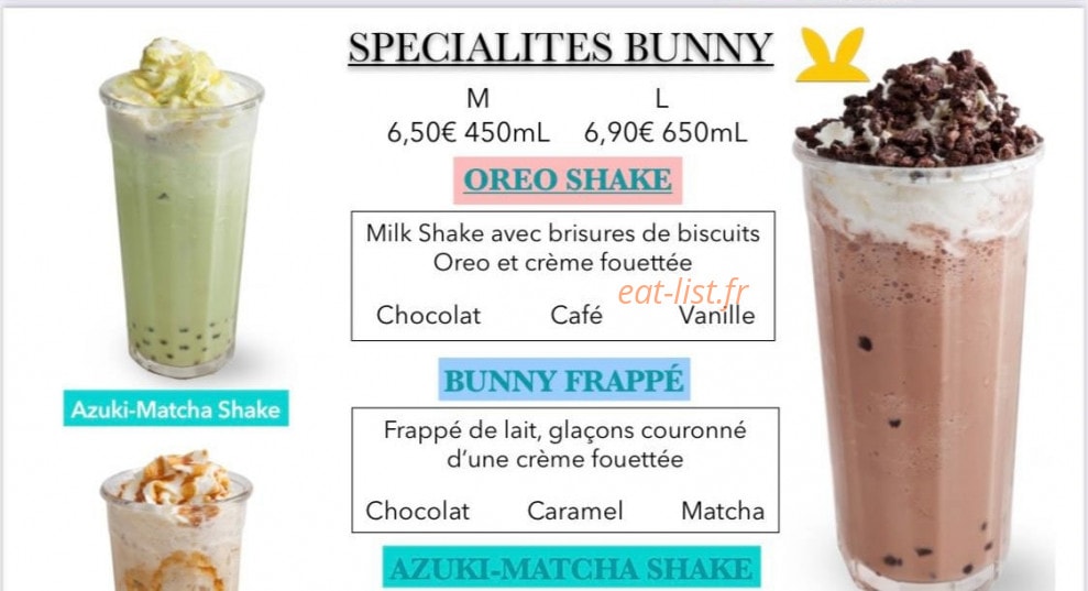 Bunny Tea — carte page 4