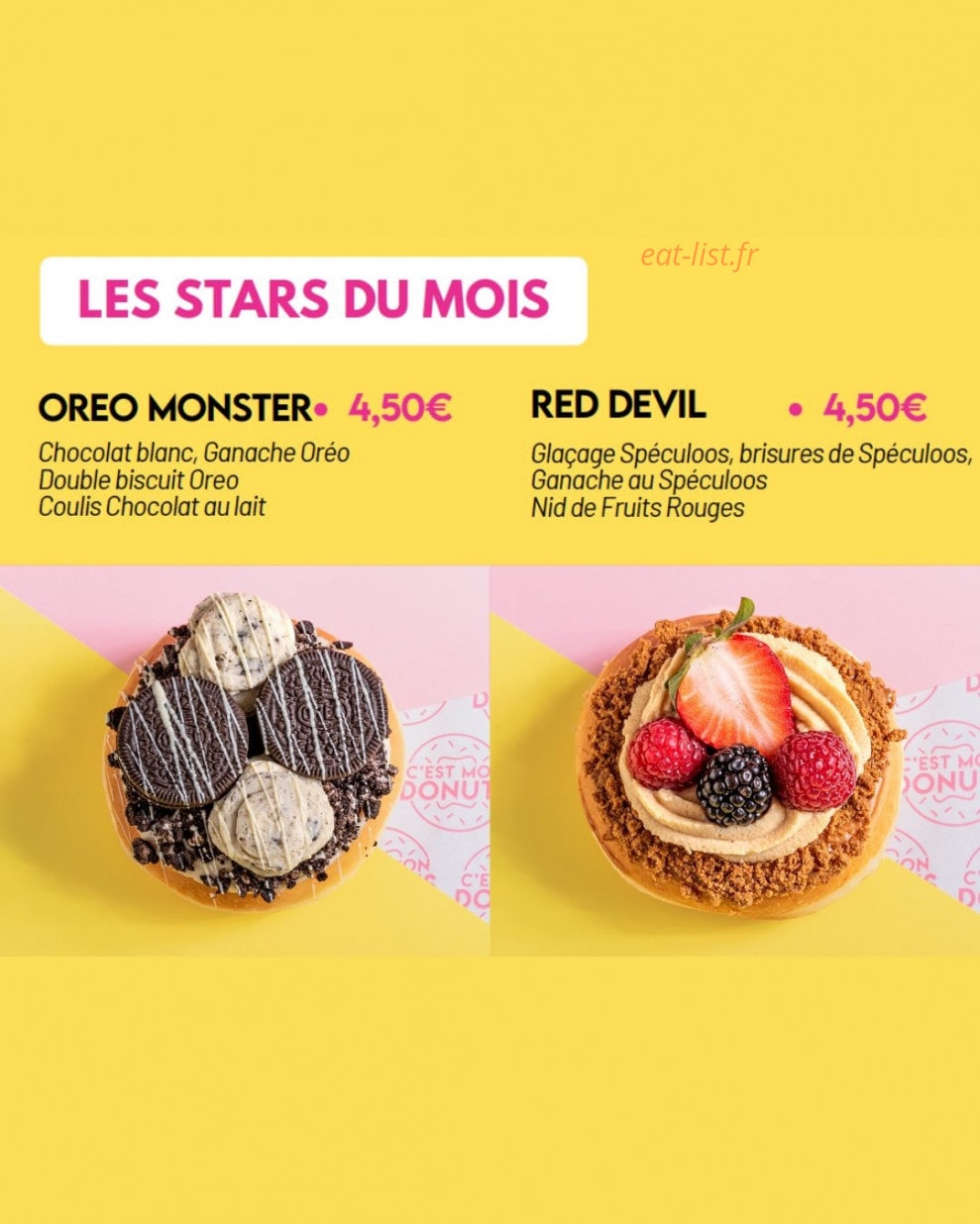 C'est mon Donuts — carte page 5