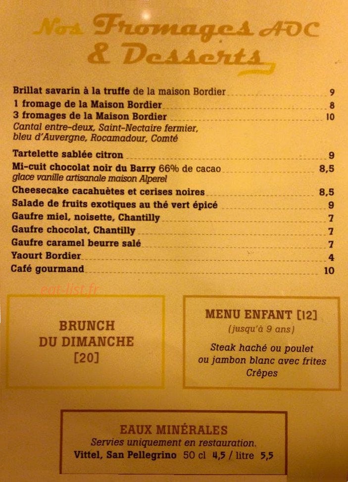 café Bonne Bière — carte page 3
