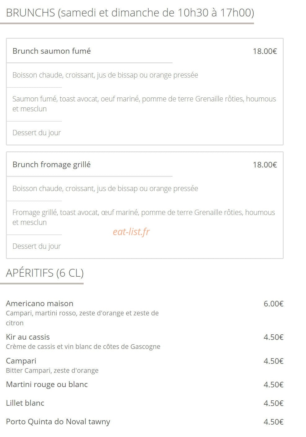 Café de l'Industrie — carte page 5