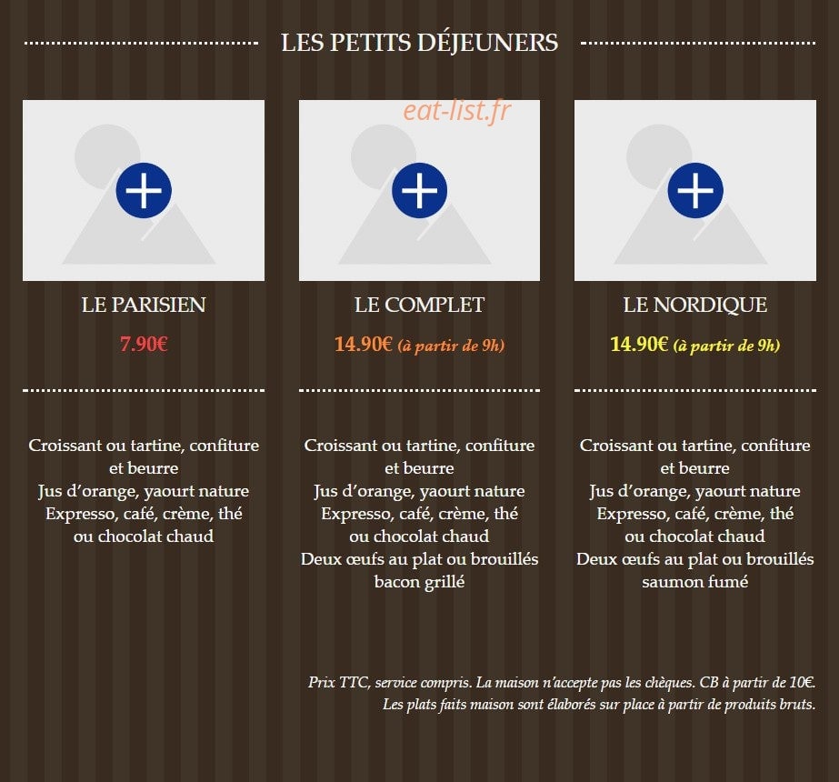 Café du Temple — carte page 2