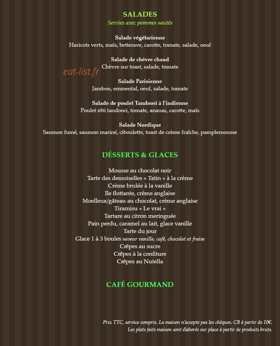 Café du Temple — carte page 5