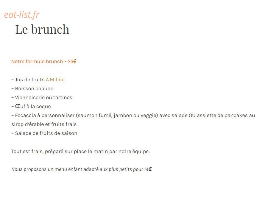 Café FauveParis — carte page 2