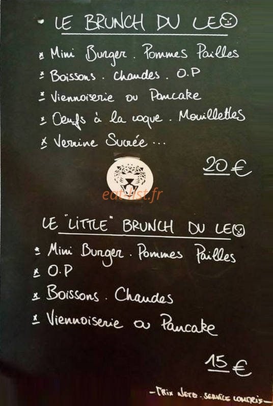 Cafe Leopard — carte page 2