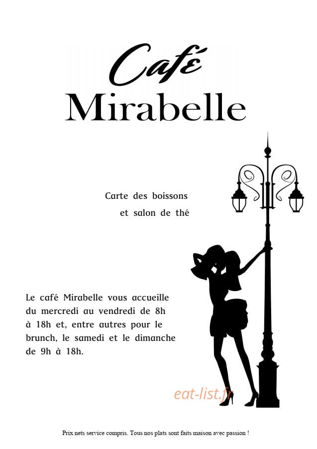 Café Mirabelle — carte page 4