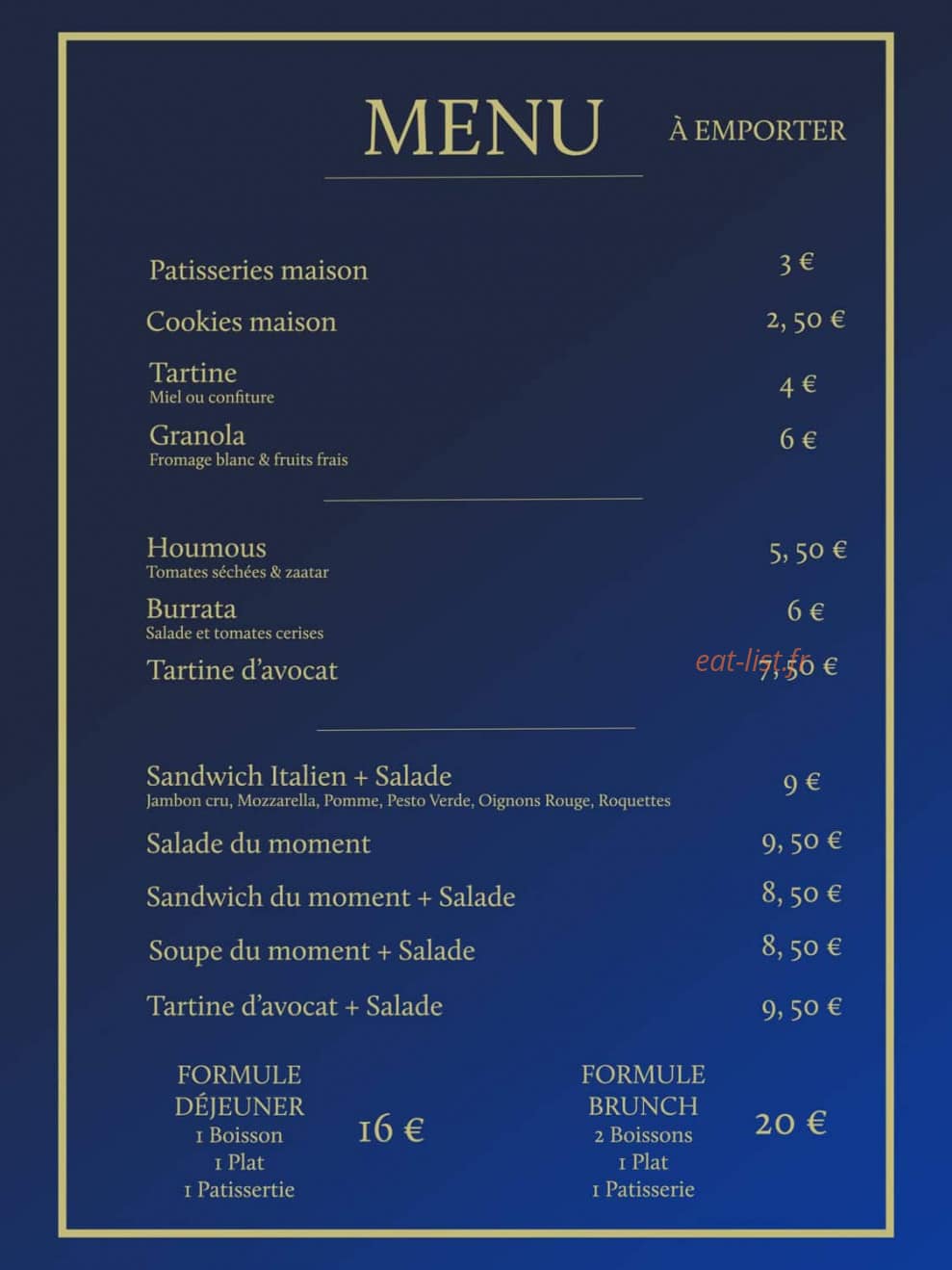 Café Moco — carte page 2