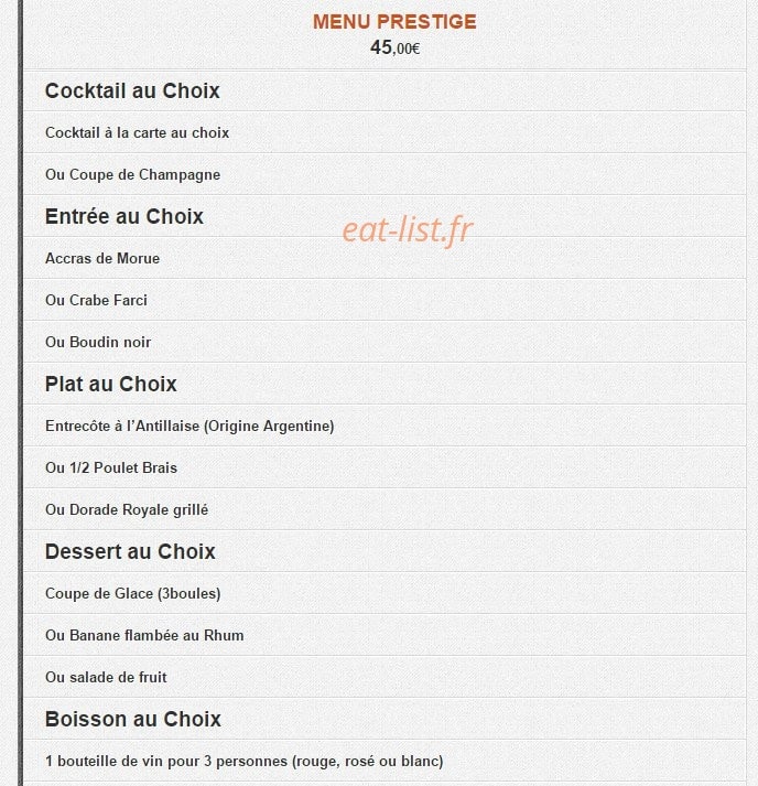 Caffe Creole — carte page 5