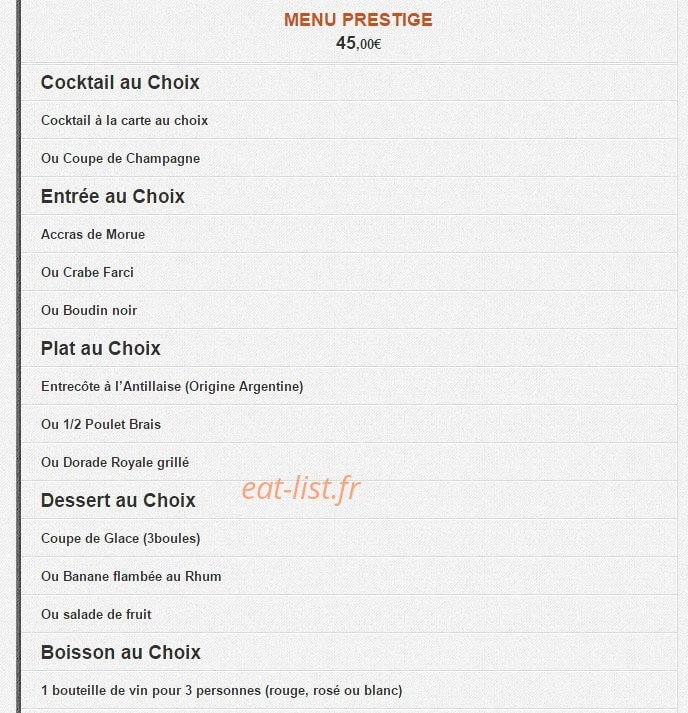 Caffe Creole — carte page 6