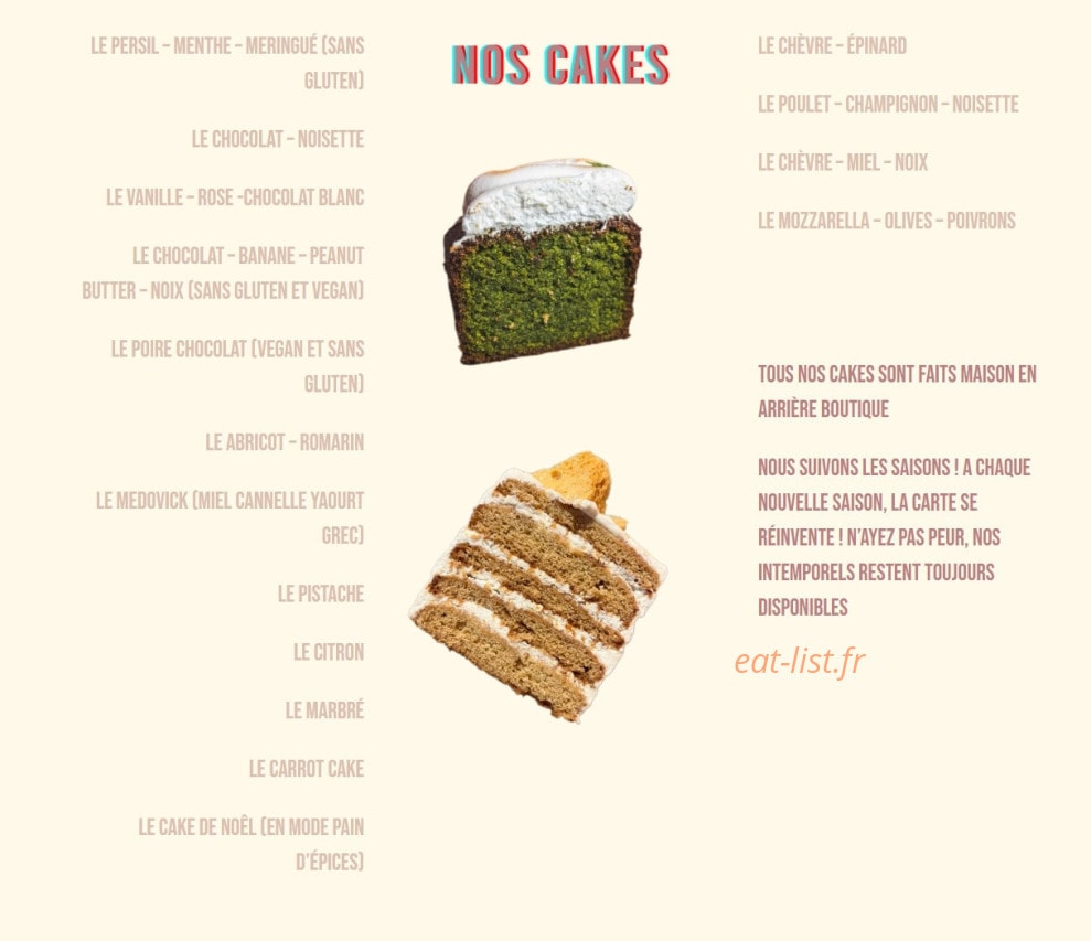 Cakepart — carte page 1