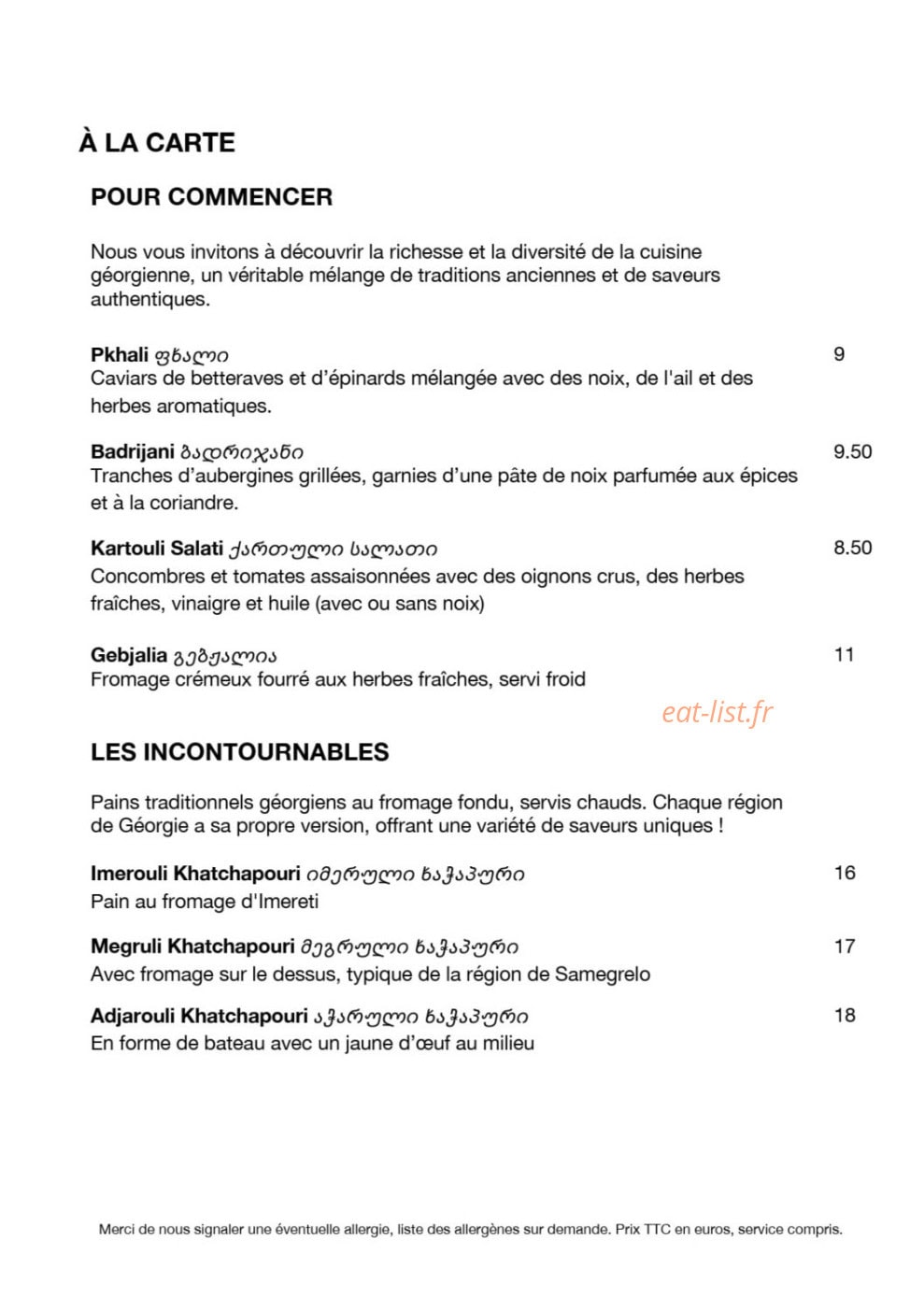 Cavalier — carte page 1