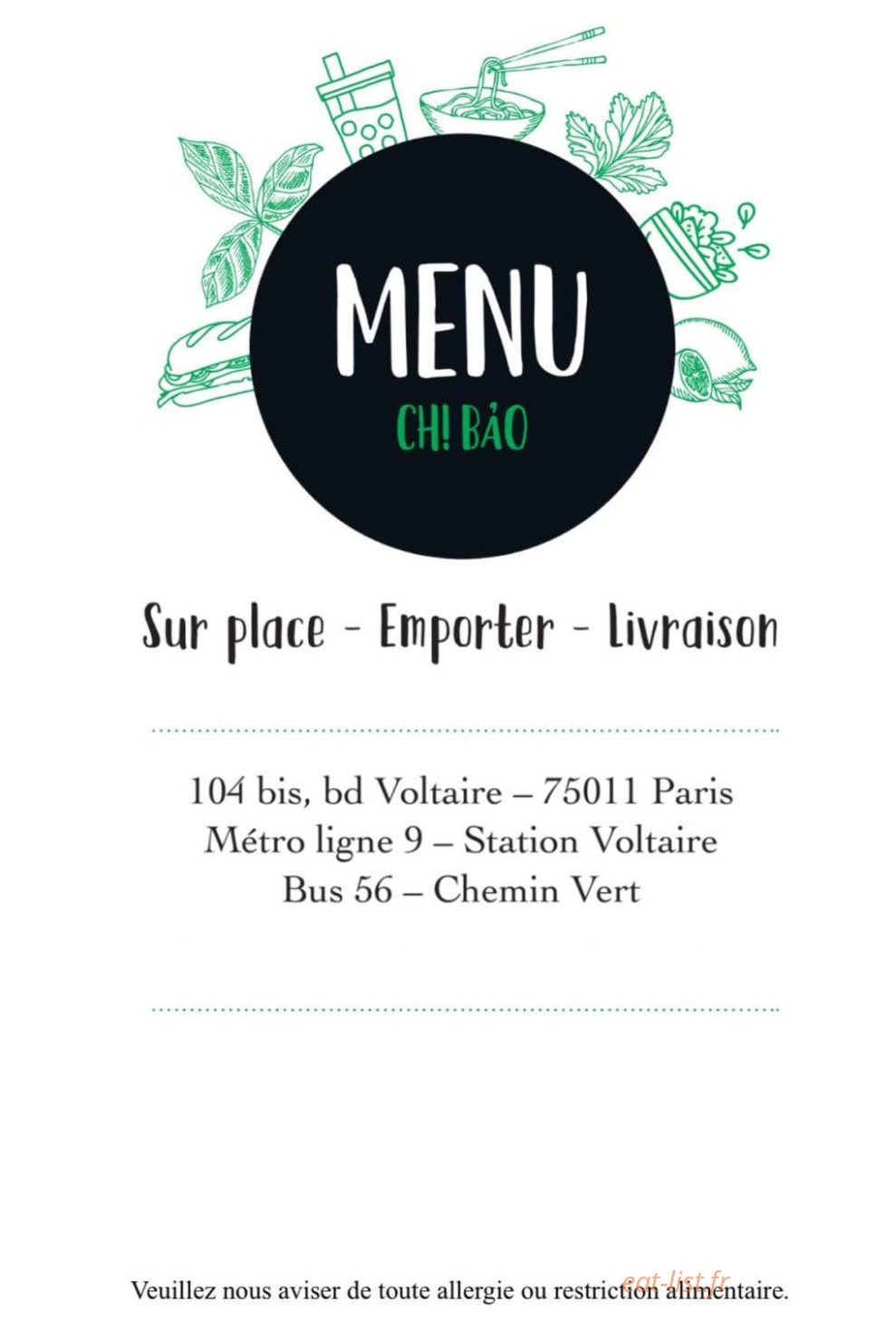 Chị Bảo — carte page 1
