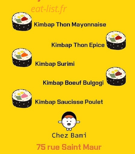 Chez Bami — carte page 3