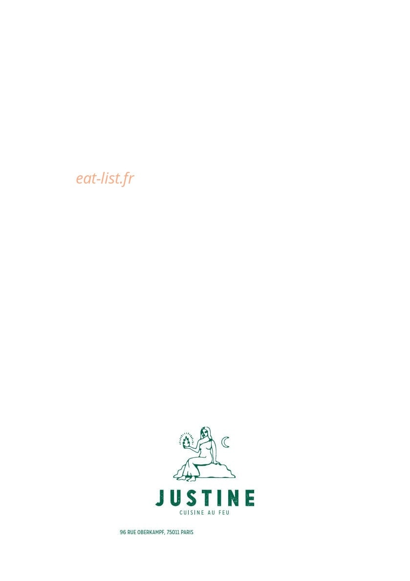 Chez Justine — carte page 10