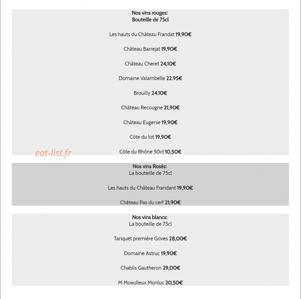 Chez Papa — carte page 6