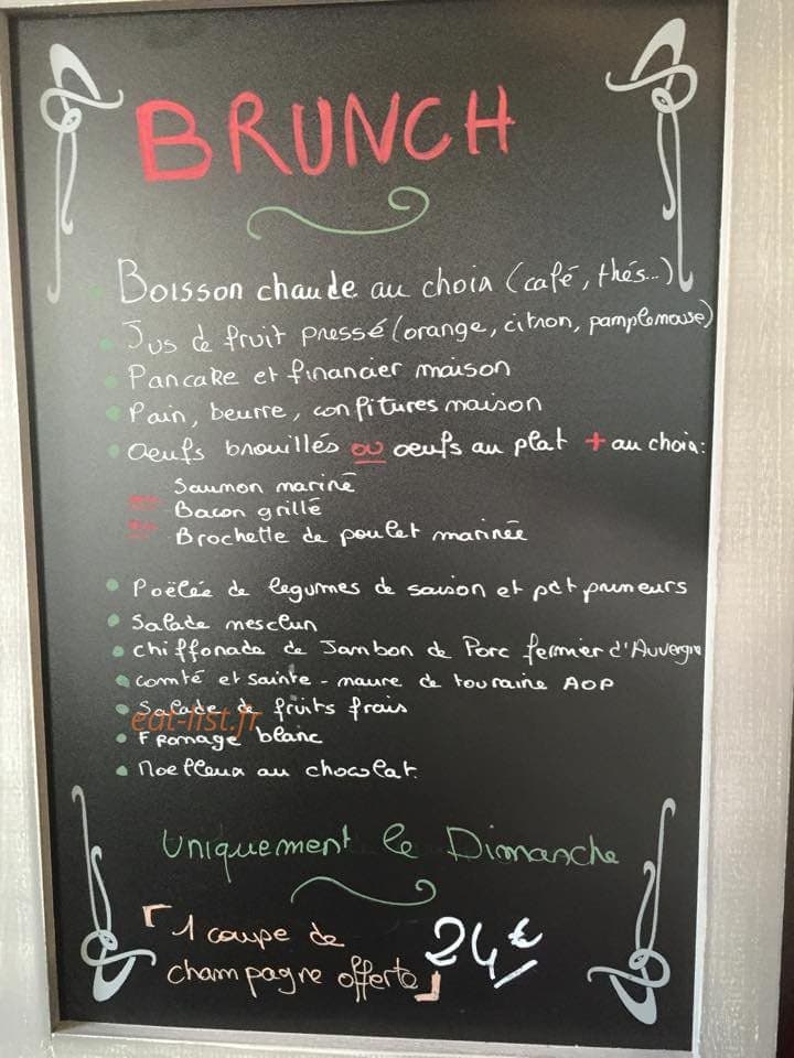 Chez Troquette — carte page 1