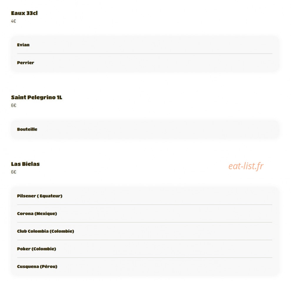 Chulla Vida — carte page 5