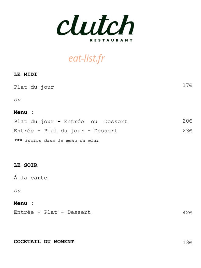 Clutch — carte page 1