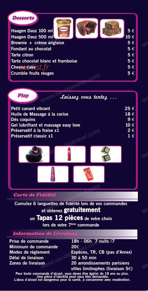 Cocktail Night — carte page 6
