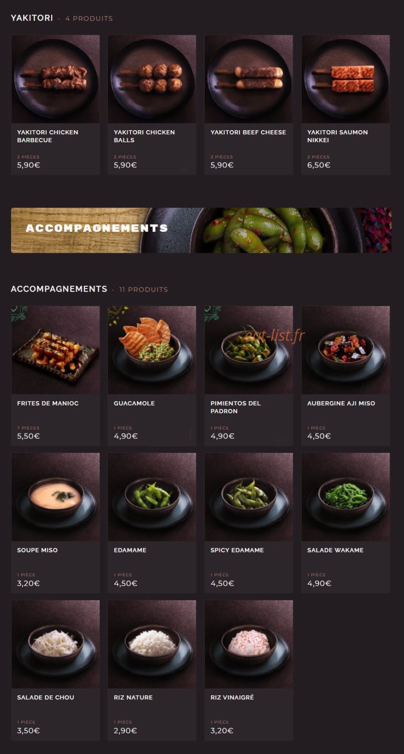 Côté Sushi — carte page 11