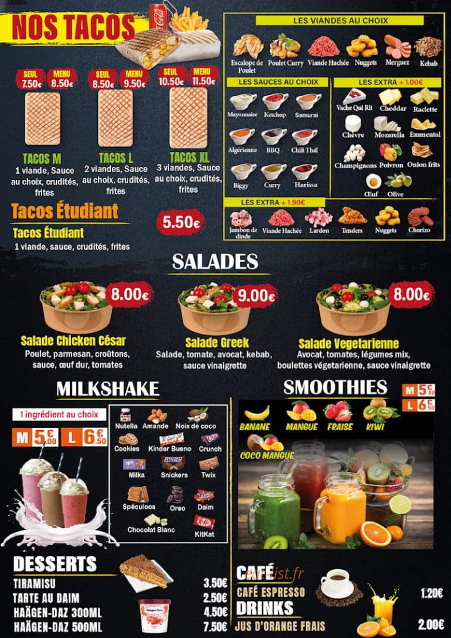 Crêpe Times — carte page 4