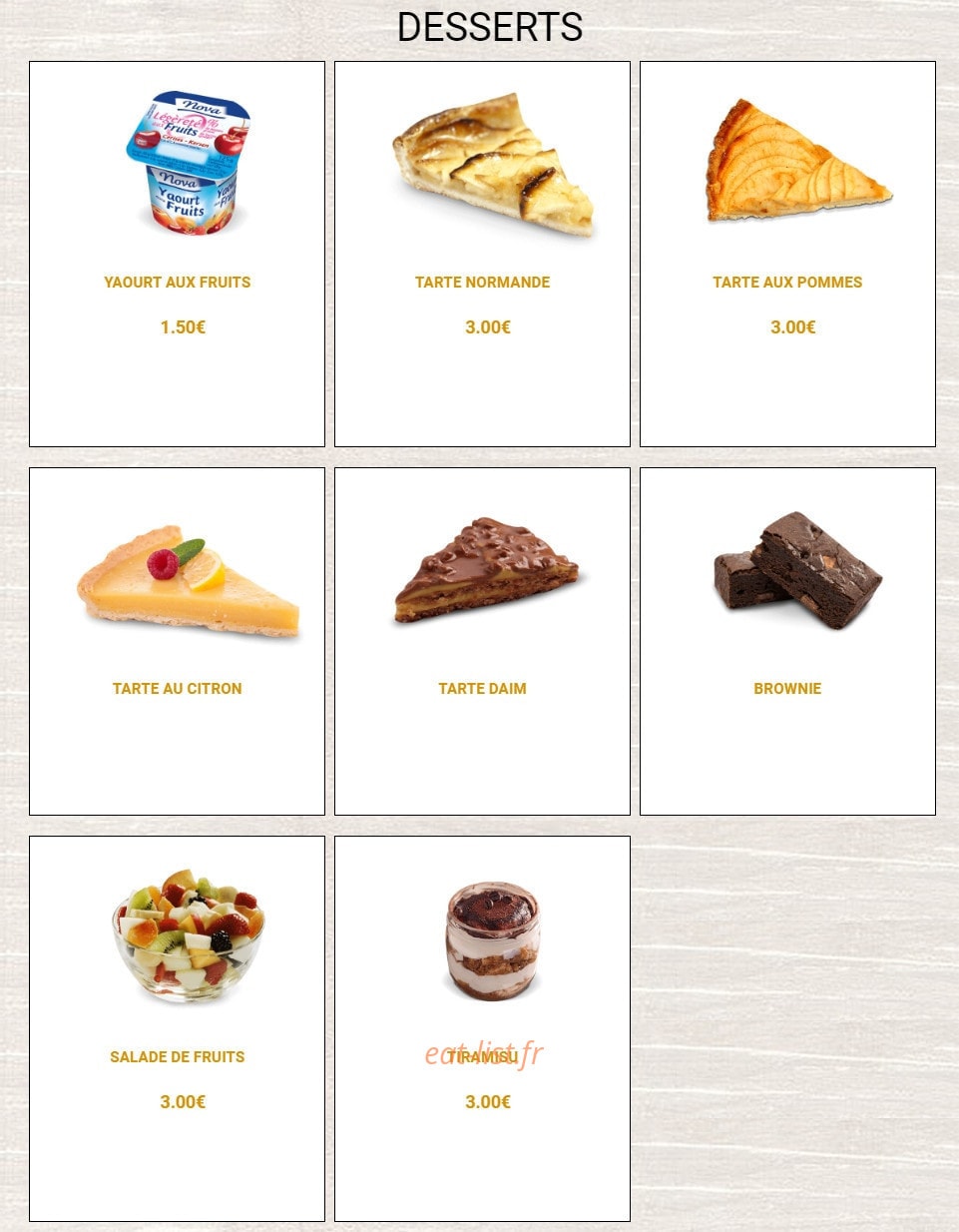 Croq Pizza — carte page 18
