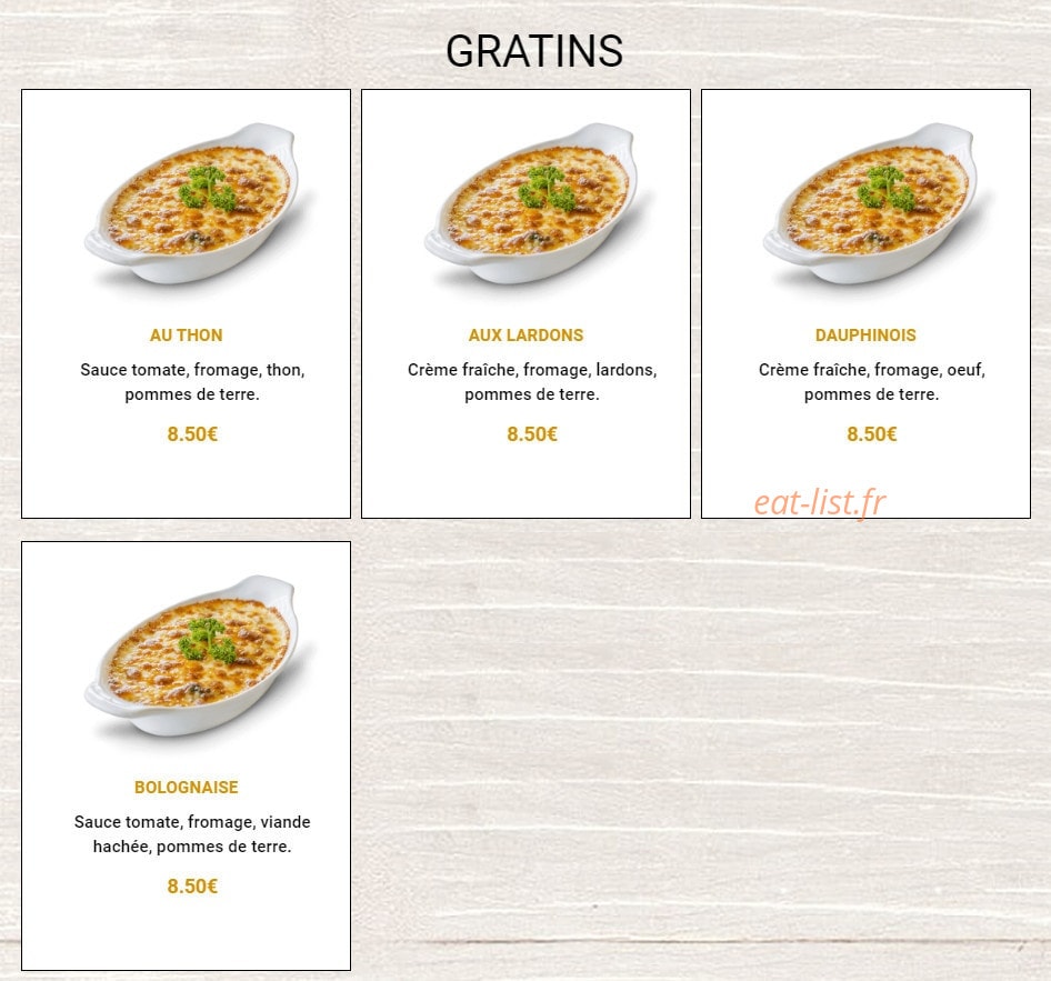 Croq Pizza — carte page 14