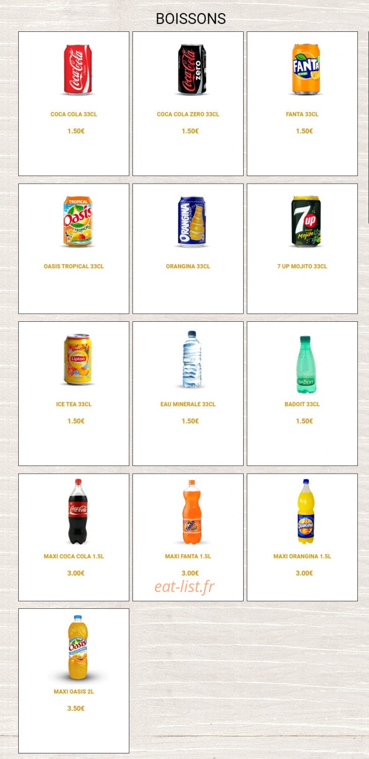 Croq Pizza — carte page 20