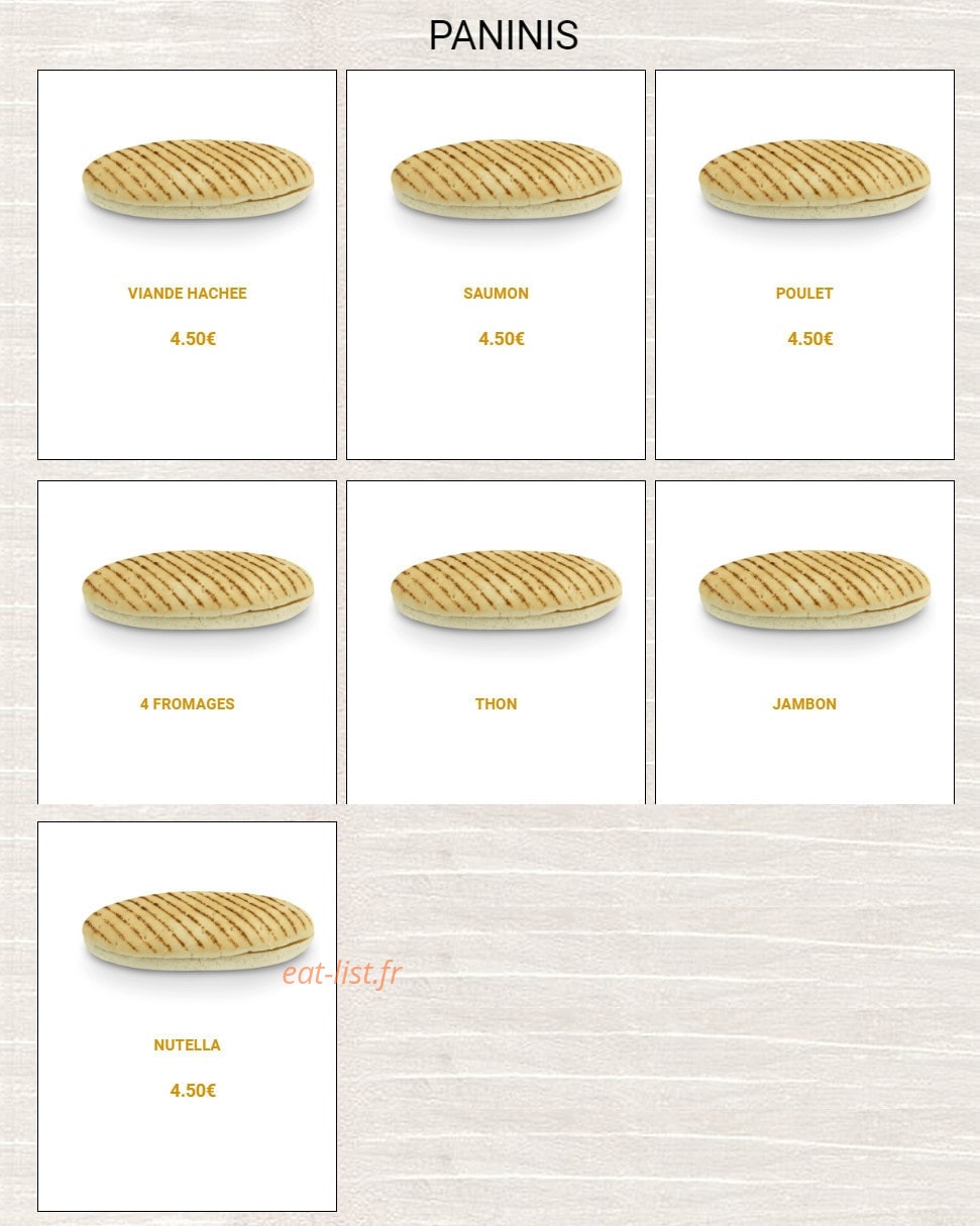 Croq Pizza — carte page 12