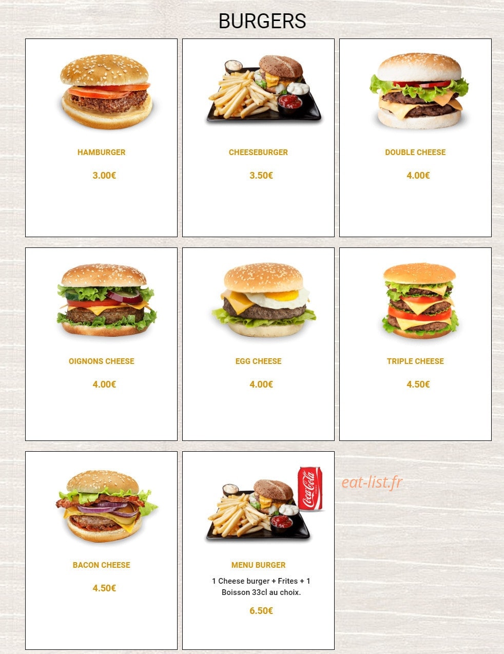 Croq Pizza — carte page 9