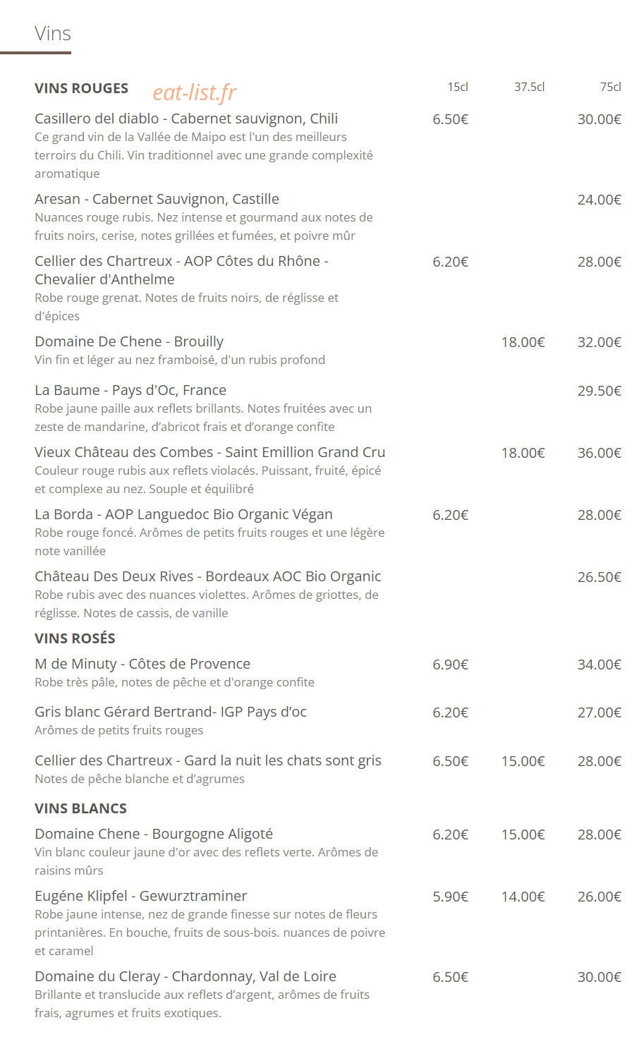 Cuba Compagnie Café — carte page 23