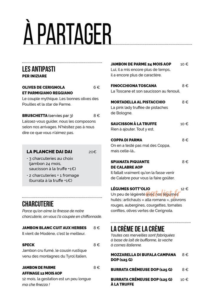 Dai Dai — carte page 1