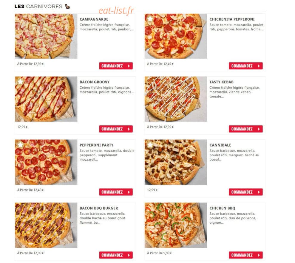 Domino's — carte page 3