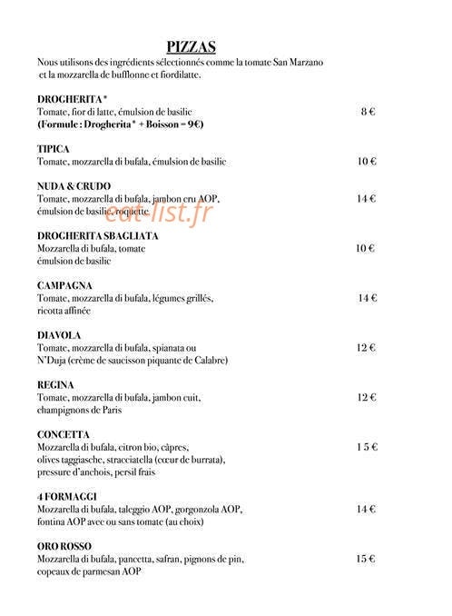 Drogheria Italiana — carte page 2