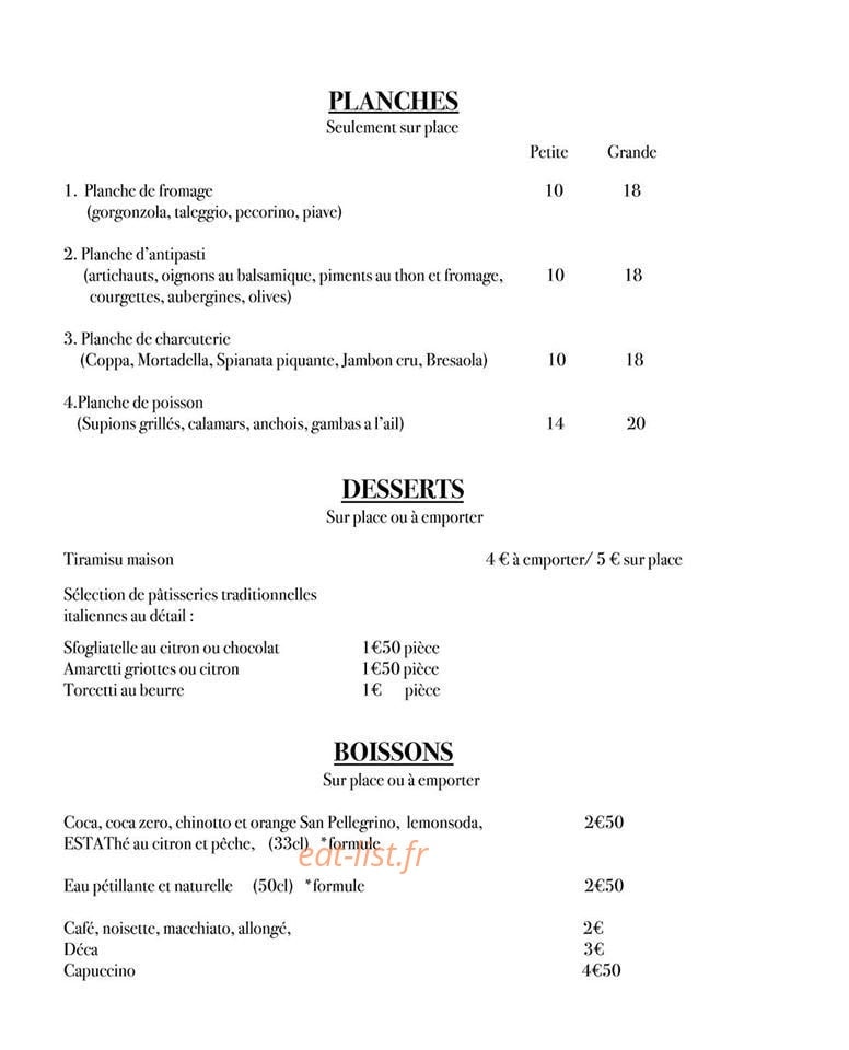 Drogheria Italiana — carte page 4