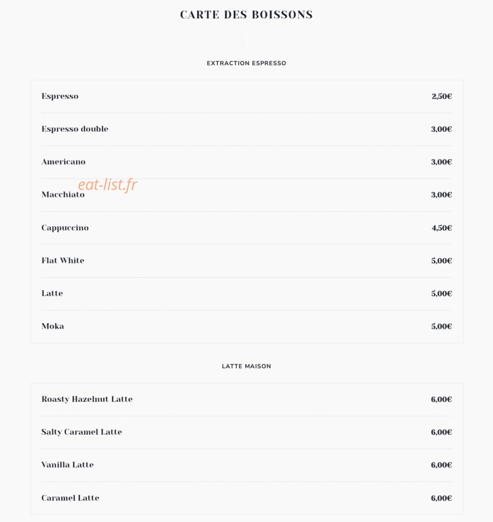 Extraction Coffee — carte page 4