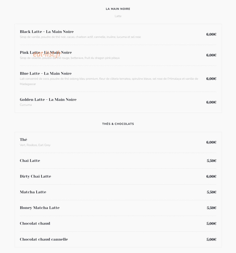 Extraction Coffee — carte page 5