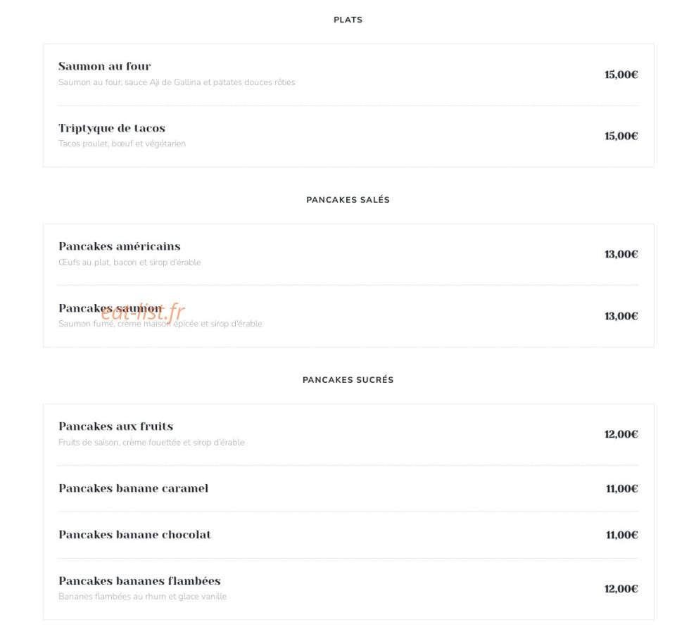 Extraction Coffee — carte page 2