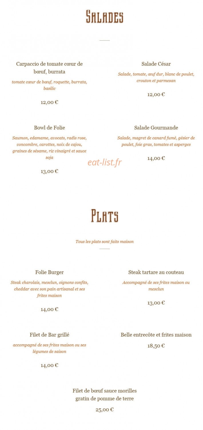 Folie Bastille — carte page 2