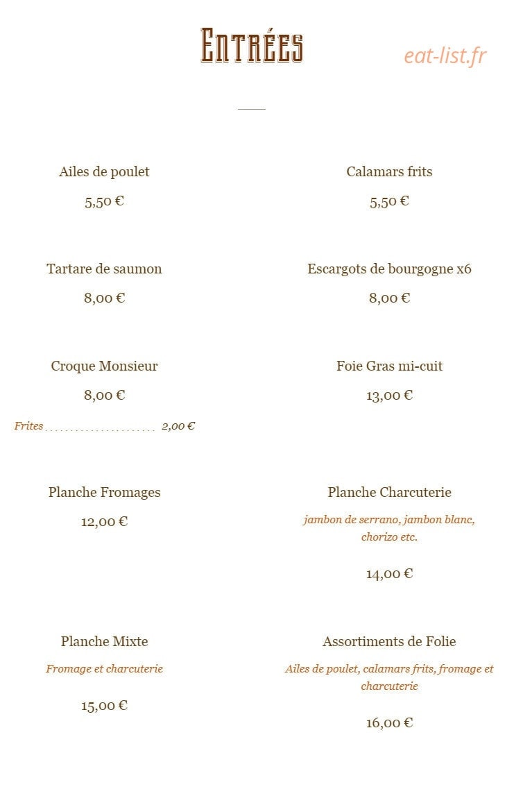 Folie Bastille — carte page 1