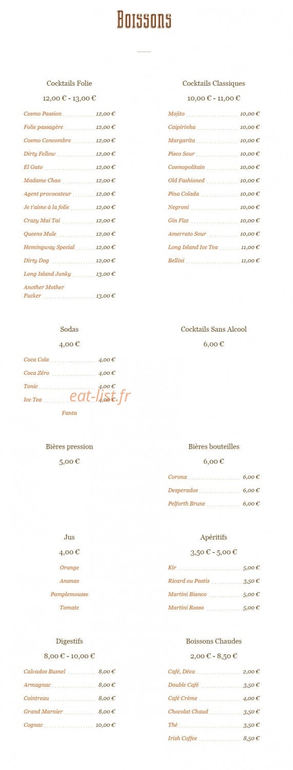 Folie Bastille — carte page 4