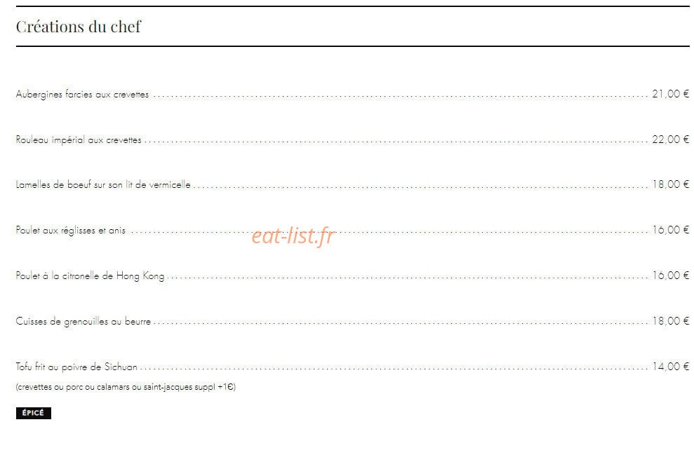 Fong Lai — carte page 4