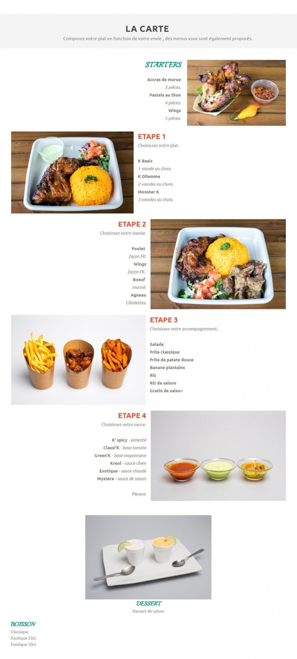 French Karib — carte page 1
